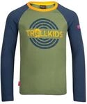 Trollkids Kids Preikestolen Longsleeve | Langarmshirt im zweifarbigen Design,