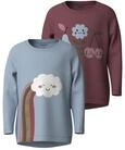 Name IT M&auml;dchen Nmfvix 2p Ls Top Nmfvix 2P Ls Top (2er Pack)