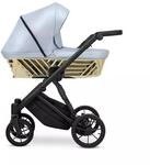 Kunert Ivento Glam 2in1 &Ouml;ko-Leder Kinderwagen mit schwarzem Rahmen, Sportsitz