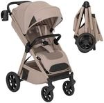 Lionelo Bett Buggy, klein zusammenklappbar bis 22 kg, mit Liegeposition | Kinderbuggy