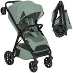 Lionelo Bett Buggy, klein zusammenklappbar bis 22 kg, mit Liegeposition | Kinderbuggy