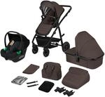 LIONELO Amber 3-in-1 Kombikinderwagen, Babywanne, Sportsitz, Autositz | i-Size