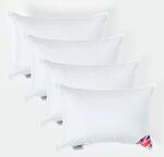 Homescapes Super-Mikrofaser F&uuml;llkissen 30x40 cm &ndash; 4er-Set Kissen wie Daunen,