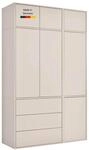 Kleiderschrank beige Robe 137x234 cm Made in Germany Schrank deckenhoch | mokebo