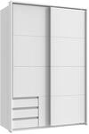 luma-Home 22667/ Schwebet&uuml;renschrank 2-t&uuml;rig, Wei&szlig;, Passepartoutrahmen 