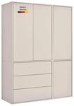 Kleiderschrank beige Robe 137x197 cm Made in Germany Schrank kaschmir | mokebo
