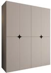 Mirjan24 Kleiderschrank Kinku 180 mit 8 T&uuml;ren (Cashmere) | Schlafzimmerschrank...