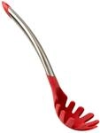 CUISIPRO ELEGANCE Spaghettil&ouml;ffel aus satiniertem Edelstahl | Rot | 31cm | mit