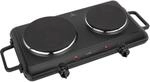 Clatronic Doppelkochplatte | &Oslash; ca. 180mm & 150mm | DKP 3583 schwarz | f&uuml;r Camping,