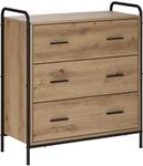 vidaXL Sideboard Artisan-Eiche 97 x 33 x 81 cm Holzwerkstoff | Klare Linien und...