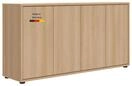 Kommode Eiche Horizon Made in Germany Sideboard 136 cm breit Anrichte | mokebo