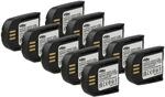 vhbw 10x Akku kompatibel mit Plantronics Savi WH500 | WH500A, W745 Wireless Headset