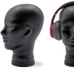 Glaskopf St&auml;nder f&uuml;r Kopfh&ouml;rer, Headset & VR-Brille &ndash; Dekorativer Kopf aus Glas