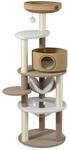 Fudajo Forest Lodge 168 cm Kratzbaum beige, Katzenbaum mit Katzenhaus,...