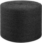 vidaXL Juteseil 6 mm Schwarz 100% Tossa Jute