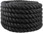 vidaXL Juteseil 40 mm Schwarz 100% Tossa Jute