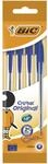 BIC Kugelschreiber Cristal Original, in Blau, Strichst&auml;rke 0,32 mm, 4er Pack,...