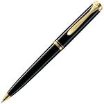 Pelikan Kugelschreiber Souver&auml;n 600, Schwarz, hochwertiger Druckkugelschreiber...