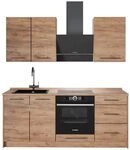 Vicco Singlek&uuml;che Fame-Line, Goldkraft Eiche/Goldkraft Eiche 190 cm | 5 Module...