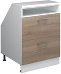 Vicco Dachschr&auml;genschrank Rion, Sonoma/Wei&szlig; | Robuste Front &middot; Tiefe 60 cm &middot;