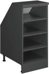 Vicco Dachschr&auml;genschrank Rion, Anthrazit/Anthrazit | Offener Stauraum &middot;...