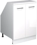 Vicco Dachschr&auml;genschrank Rion, Wei&szlig; Hochglanz/Wei&szlig; | Robuste Front &middot; Tiefe...