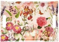 Lashuma Serviertablett Melamin mit Griffen, Dekotablett gro&szlig; 38x27 cm, Tablett...