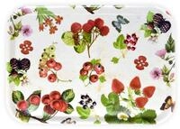 Lashuma Eckiges Desserttablett Mediterran, Serviertablett aus Melamin, Design: