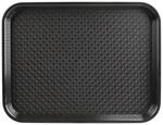 Olympia Kristallon Kunststoff Fast-Food-Tablett, gro&szlig;, schwarz 450 mm -