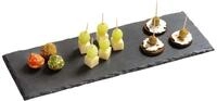 Kesper, 38123, Buffetplatte aus Schiefer, 38 x 13 x 0,6 bis 0,7 cm
