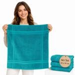 Lashuma K&uuml;chenhandt&uuml;cher 50x50, Frottee Trockent&uuml;cher im 4er Set Nautic |...