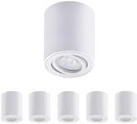 Oktaplex 6 St&uuml;ck Aufbaustrahler Lile M Wei&szlig; inkl. LED Modul 4,8W 380lm | 230V,
