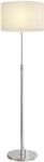 HOMCOM Stehlampe Dimmbar mit Leinenschirm E27 H&ouml;henverstellbar Beige |...