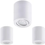 Oktaplex 3 St&uuml;ck Aufbaustrahler Lile M Wei&szlig; inkl. LED Modul 4,8W 380lm | 230V,