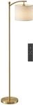 HOMCOM LED Stehlampe Stufenlos Dimmbar mit Fu&szlig;schalter Timer Gold |...