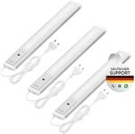 Oktaplex 3er Set Riva LED Unterbaulampe 40cm flach mit Sensor | 455lm Dimmbar