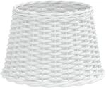 vidaXL Lampenschirm Wei&szlig; &Oslash;40x26 cm Korbweide