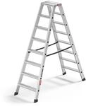 Hailo Master D100 Alu-Doppelstufenleiter 2x8 Stufen, EN 131, bis 150 kg |...