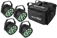 EUROLITE Set 4X LED Party TCL Spot + Soft-Bag | 4X kompakter Scheinwerfer mit...