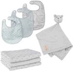 roba Geschenkset Baby Essentials Lil Planet &ndash; 3 L&auml;tzchen, 3 Textilwindeln &