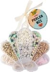 folia 32020 - Perlen Mix SEASIDE, 535 St&uuml;ck | Bastelperlen in verschiedenen Formen