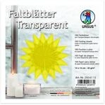 URSUS 2506112 Faltbl&auml;tter aus gelbem Transparentpapier ca. 14 x 14 cm 42 g/m&sup2; 100