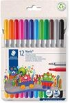 STAEDTLER Noris 320 Doppelfasermaler &ndash; 12er Set, 1,0 & 3,0 mm | Stabile Spitze, aus