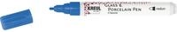 KREUL 16466 - Glass & Porcelain Pen Classic medium, lapisblau, formstabile Spitze,