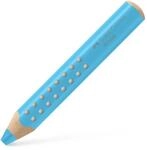 Faber-Castell - Buntstift Grippy Himmelblau 3-in-1 Malstift | Dicker Farbstift...