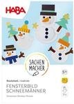 HABA Sachenmacher Bastelset Fensterbild Schneem&auml;nner ab 5 Jahre | Komplettset f&uuml;r 9
