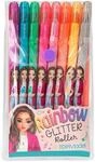 Depesche 12192 TOPModel - Rainbow Glitter Gelstifte Set im transparenten T&auml;schchen