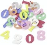 Knorr Prandell 2 cm, 30 St&uuml;ck, Moosgummi Ziffern, Mehrfarbig, Farbe