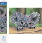 DIAMOND DOTZ 2592687 Original 5D Diamond Painting Set, Bunter Koala, DIY