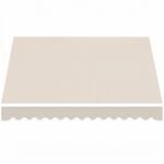 Outsunny Markisenbespannung UV Schutz Ersatzstoff f&uuml;r 3,5x2,5m Cremewei&szlig; 